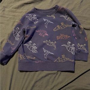 Cat & Jack Dinosaur Sweatshirt | Navy Dino Print Pullover | Toddler Boys 3T